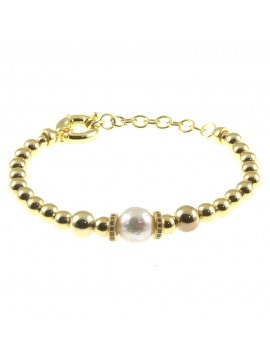 bracciale dorato donna con perla bcc2757