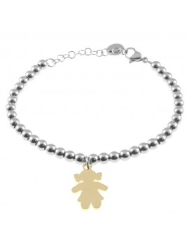 bracciale bebè bimba donna acciaio bcc2776