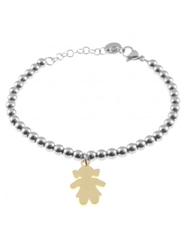 bracciale bebè bimba donna acciaio bcc2776