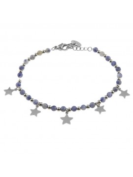 bracciale stelline donna acciaio pietre bcc2783