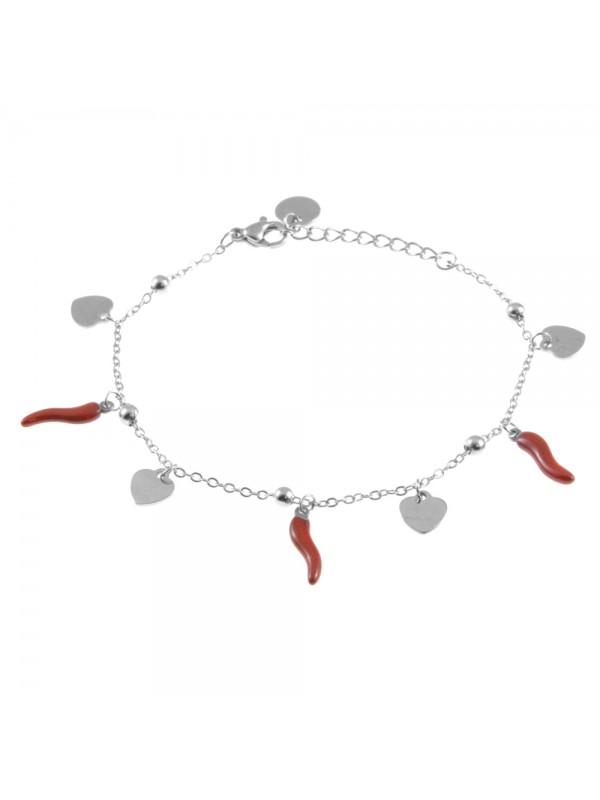 bracciale corni cuori donna acciaio bcc2792