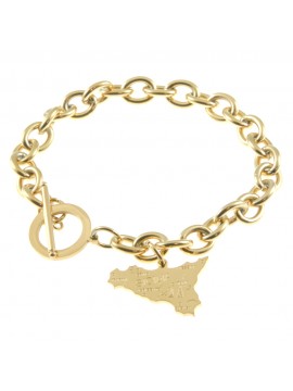 bracciale sicilia donna dorato acciaio bcc2796