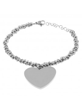 bracciale cuore donna acciaio bcc2800