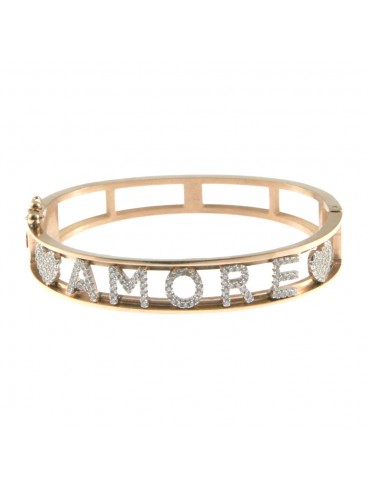 bracciale scritta amore rigido donna bcc2803