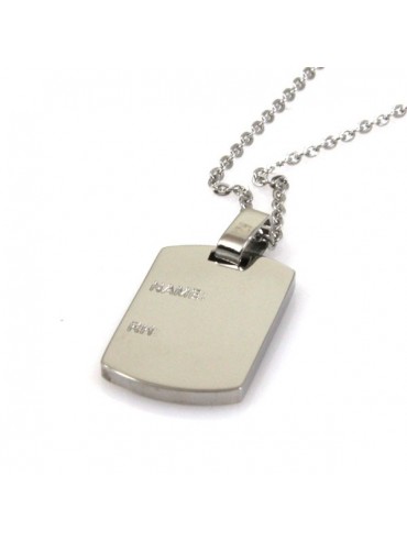 Collana con piastra per gruppo sanguigno