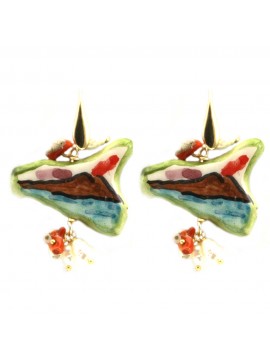 orecchini sicilia in ceramica occ0373