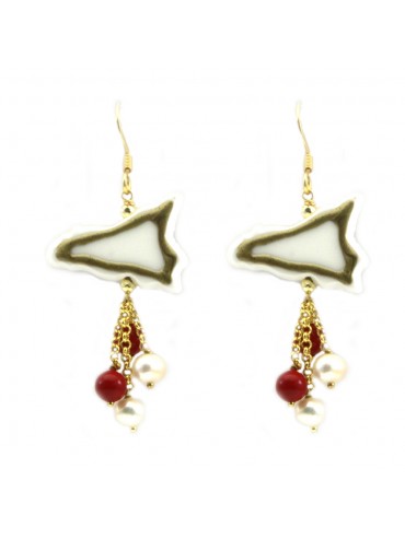 orecchini sicilia perle e pietre occ0399