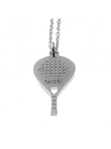 collana padel ciondolo in acciaio cll1908