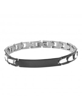 Bracciale uomo acciaio piastra per incisione bcc2833