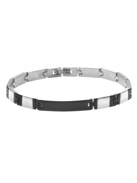 Bracciale uomo acciaio piastra per incisione bcc2834