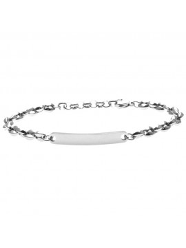 bracciale uomo acciaio piastra maglia marina bcc2912