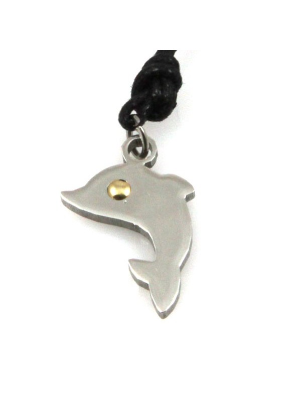 Collana con delfino in acciaio