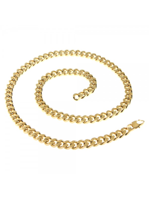 collana grumetta uomo donna dorata acciaio cll1926