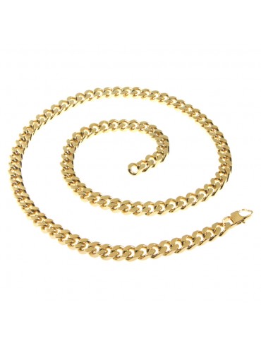 collana grumetta uomo donna dorata acciaio cll1926