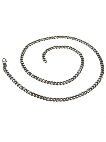 collana grumetta uomo acciaio brunito cll1927
