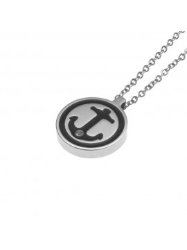 collana ancora uomo acciaio cll1942