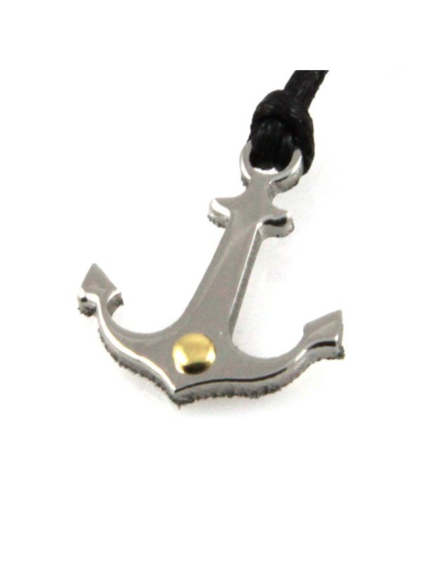 Collana con ancora in acciaio