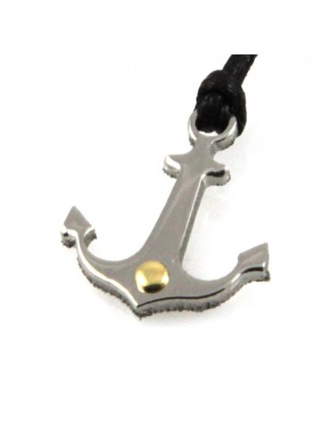 Collana con ancora in acciaio