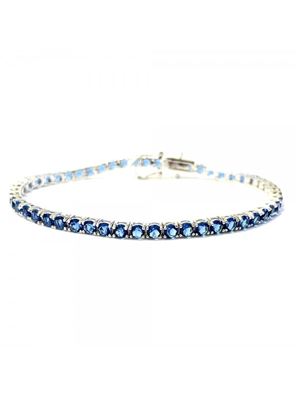 bracciale tennis blu zaffiro argento 925 bcc2939