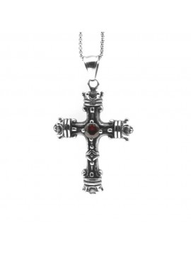 collana croce uomo stilizzata acciaio cll1984