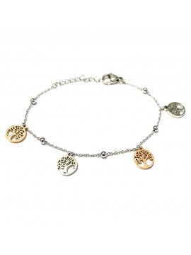 bracciale albero della vit adonna acciaio bcc2990