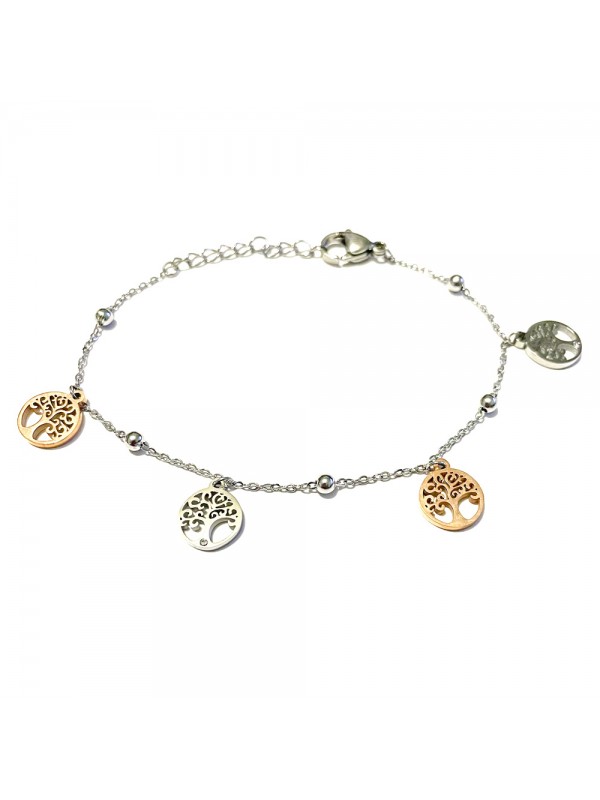 bracciale albero della vit adonna acciaio bcc2990