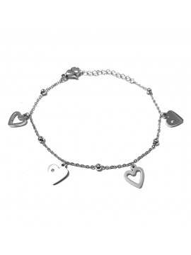 bracciale cuore donna acciaio bcc2994