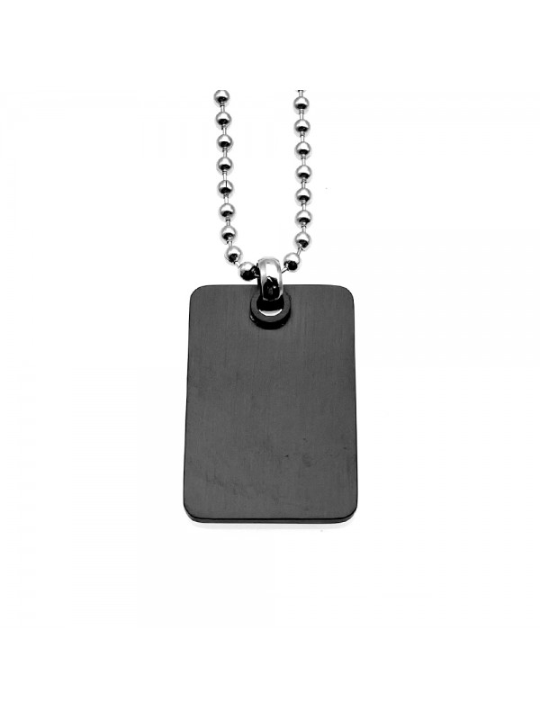 piastrina miliatre acciaio nera cll1993