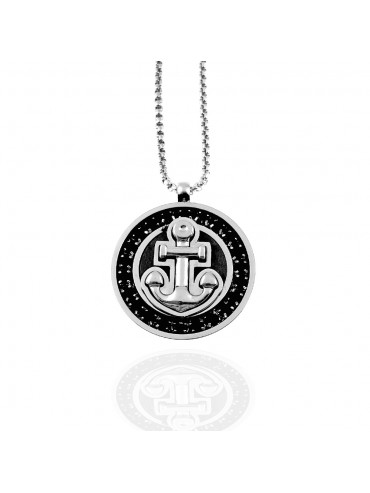 collana ancora uomo acciaio cll1999