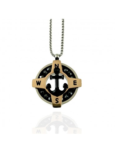 collana ancora uomo acciaio cll2001