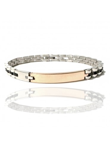 bracciale uomo piastra per incisione acciaio bcc2599