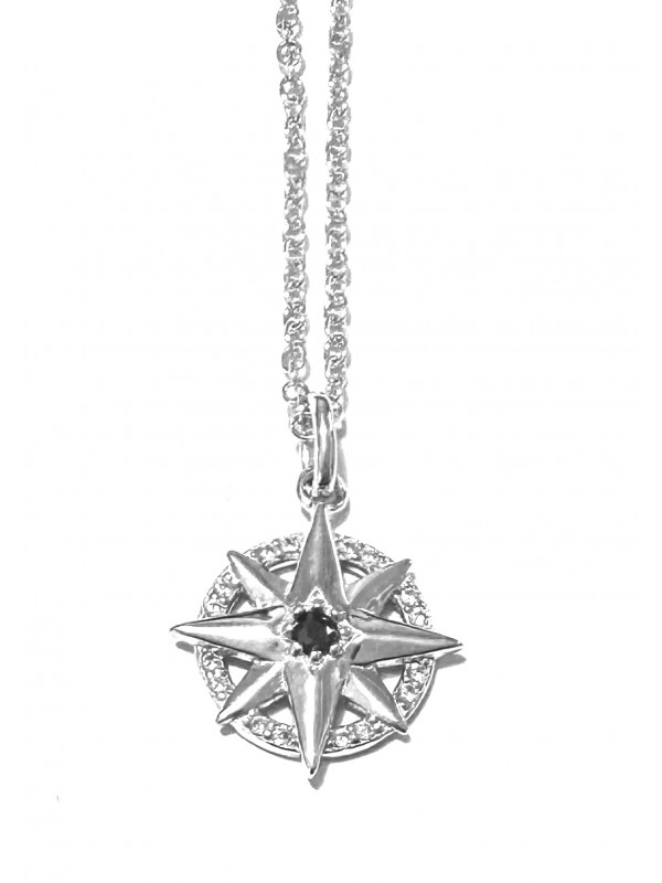 Collana rosa dei venti in argento 925 - cln0144