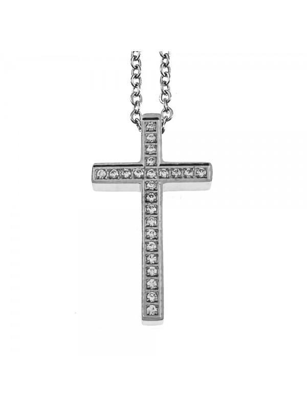 collana croce uomo acciaio cll2133