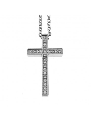 collana croce uomo acciaio cll2133