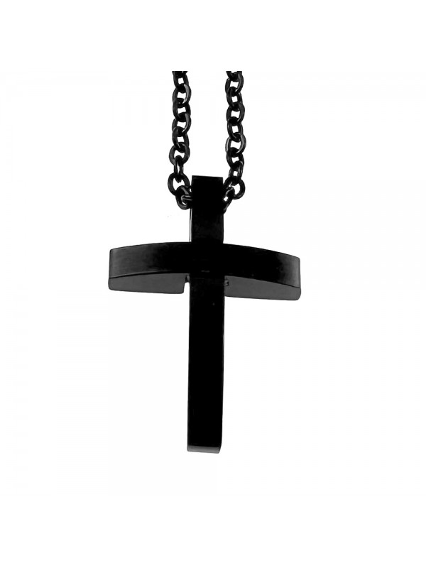 collana croce uomo acciaio cll2134