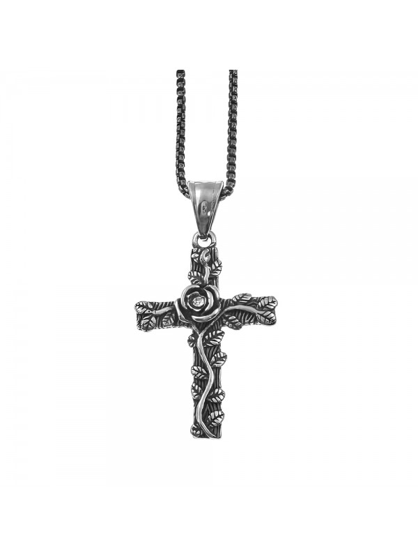 collana croce uomo baltica acciaio cll2138