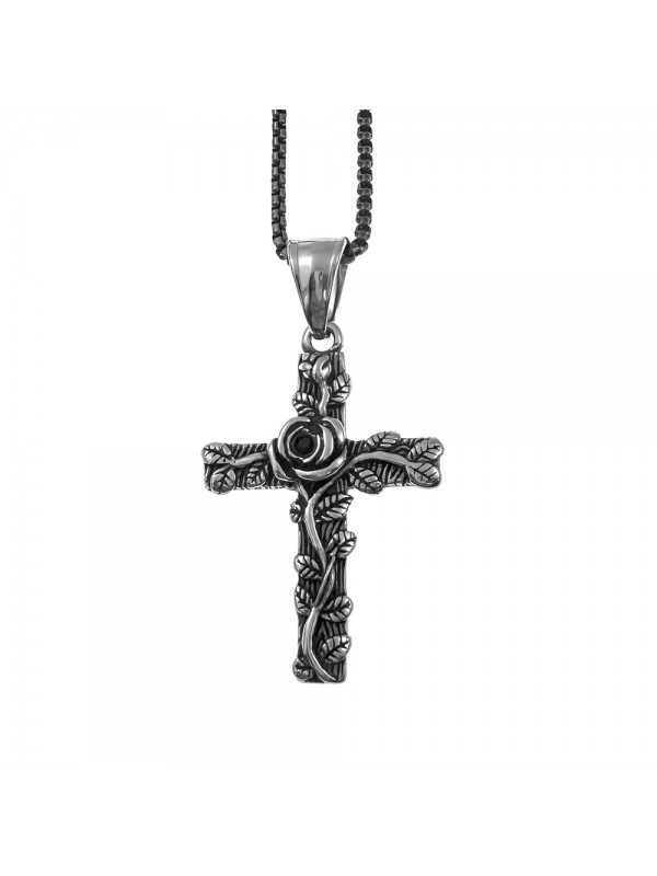 collana croce uomo baltica acciaio cll2139
