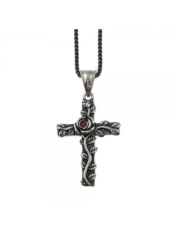 collana croce uomo baltica acciaio cll2141