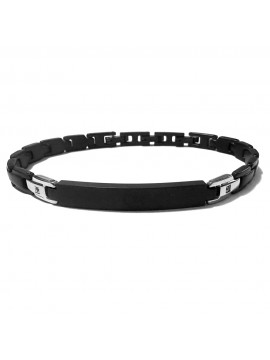 bracciale uomo acciaio con piastra bcc2761