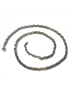 collana uomo maglia marinara acciaio cll1931
