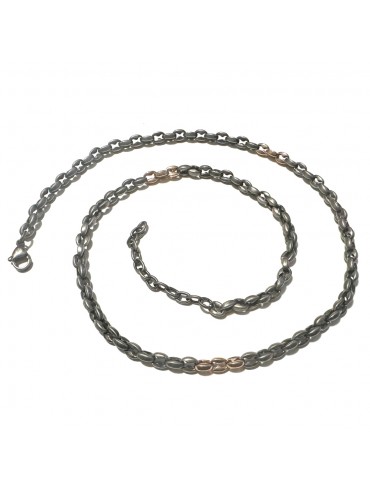 collana uomo maglia marinara acciaio cll1931