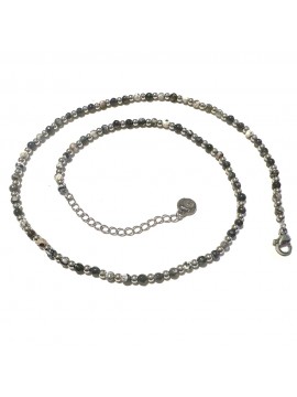 Collana uomo acciaio e pietre dure - cll1680