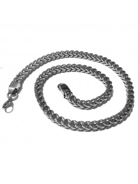 Collana uomo grumetta quadrata acciaio brunito cll0667