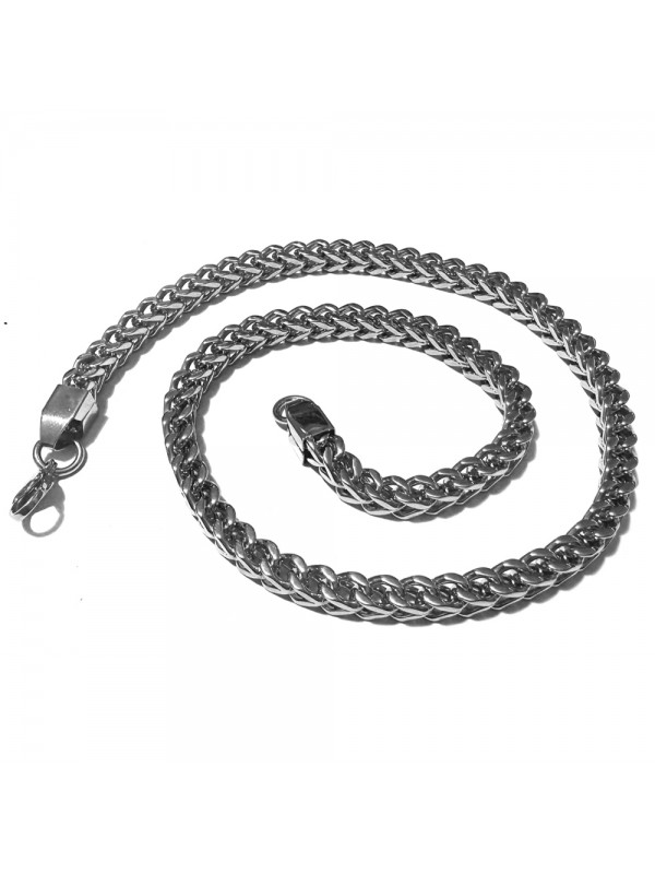 Collana uomo grumetta quadrata acciaio brunito cll0667