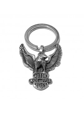 portachiavi ride con aquila in acciaio prt0337