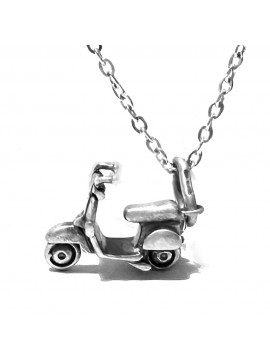 collana con vespa piaggio argento 925 cll2149