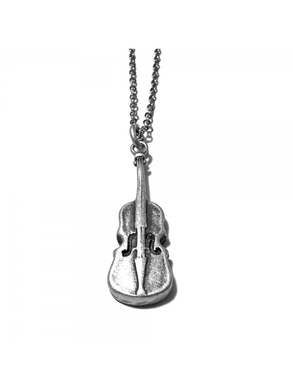 collana con violino in argento 925 cll2152