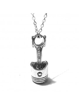 collana pistone motore in argento 925 cll2154