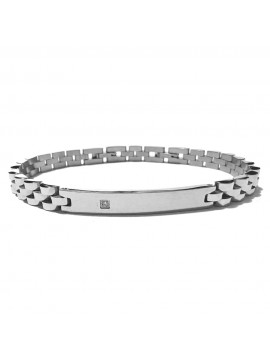 bracciale uomo acciaio piastra per incisione bcc1517