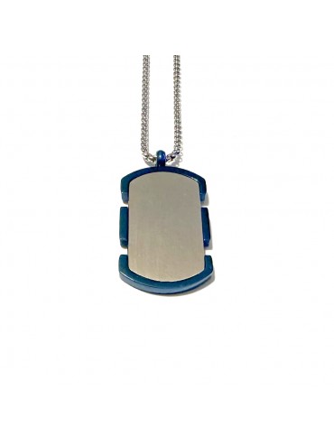 piastrina militare targhetta collana uomo cll2165